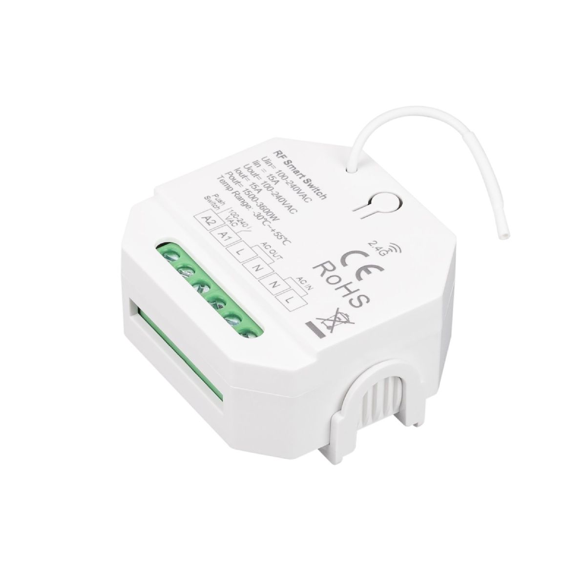 Релейный модуль Arlight SMART-701-72-WTI-WTO-PS-IN (230V, 1x15A, 2.4G) 046075