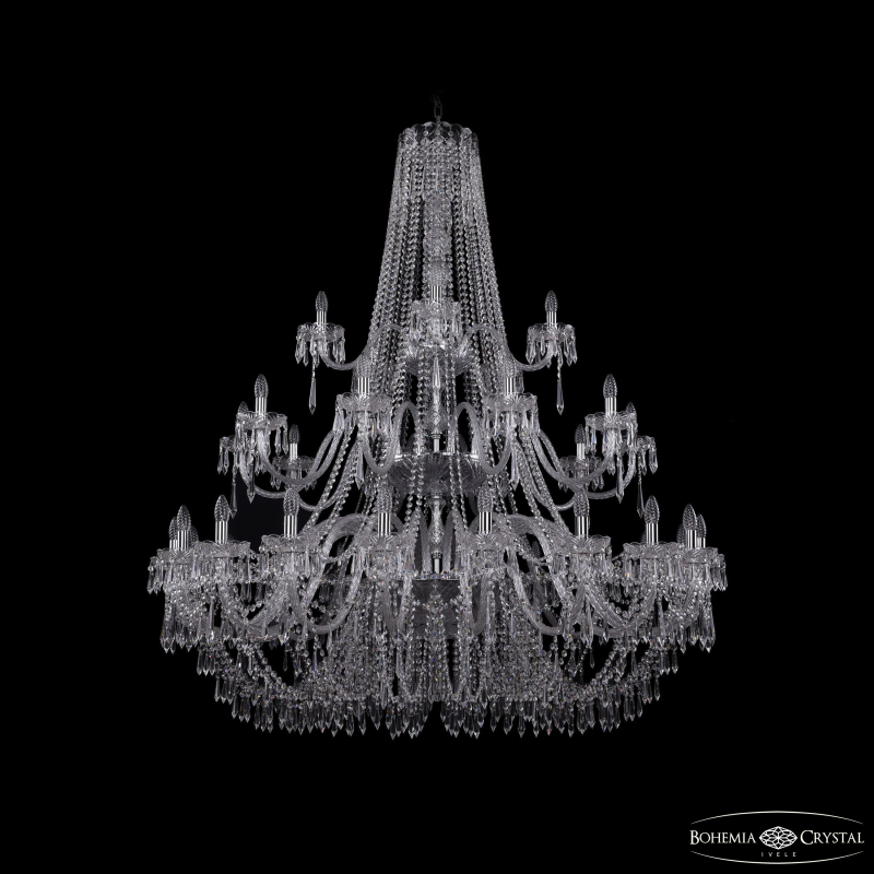 Подвесная люстра Bohemia Ivele Crystal 1403/20+10+5/530/3d Ni