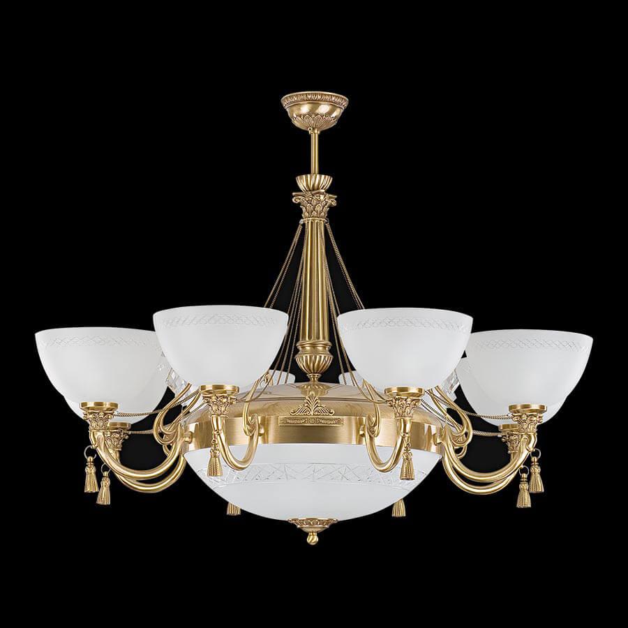 Подвесная люстра Kutek Roma Abazur ROM-ZW-8+1 (P/A)