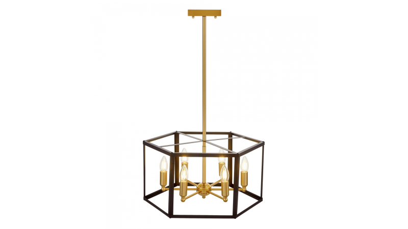 Подвесная люстра Lumina Deco Lorton LDP 1142-6 BK+MD