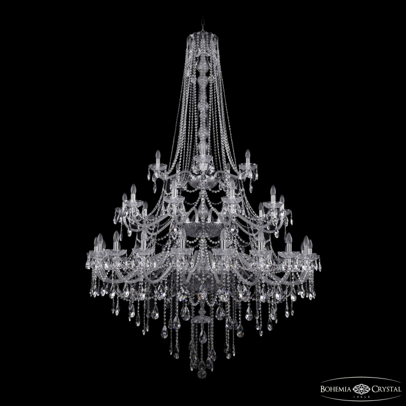 Подвесная люстра Bohemia Ivele Crystal 1415/20+10+5/530/h-231/3d Ni