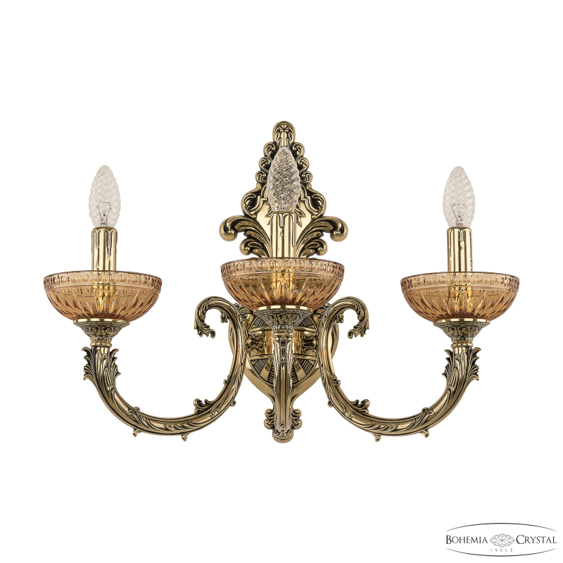 Бра Bohemia Ivele Crystal Florence 7109B15/3/210 GB P Amber/M-1G