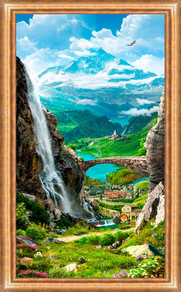 Постер в раме Toplight Пейзаж 59х109х2см TL-P6003