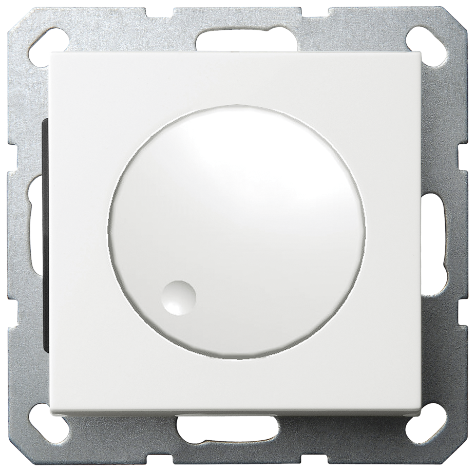 Диммер LED Jasmart в комплекте с накладкой 30-400W 230V 50Hz с возможностью подключения спутника белый глянцевый G4012W