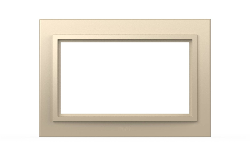 Рамка для двухместной розетки с заземлением ELBI Zena 608-012500-907