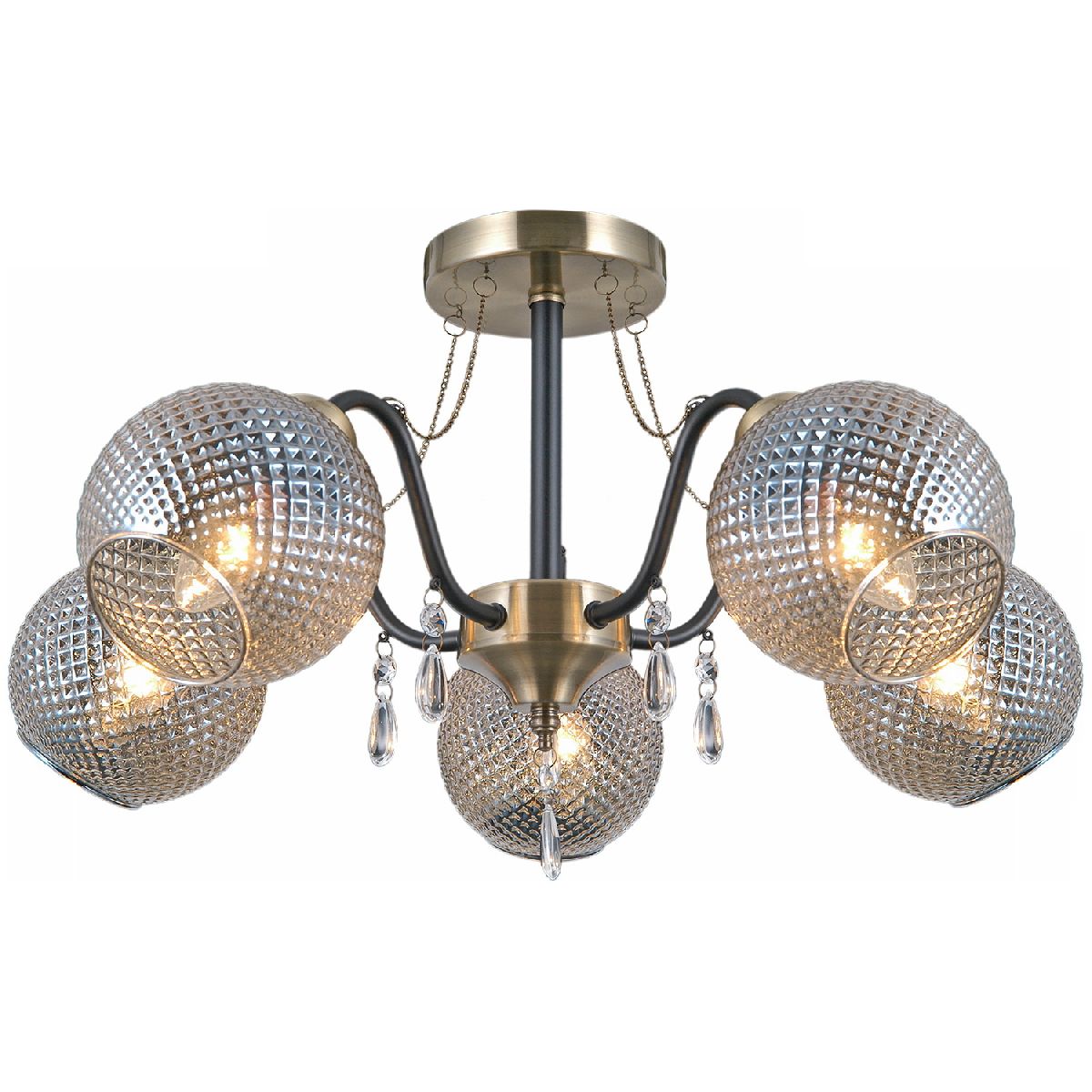 Люстра на штанге Illumico IL0432-5CSQ-29 AB BK