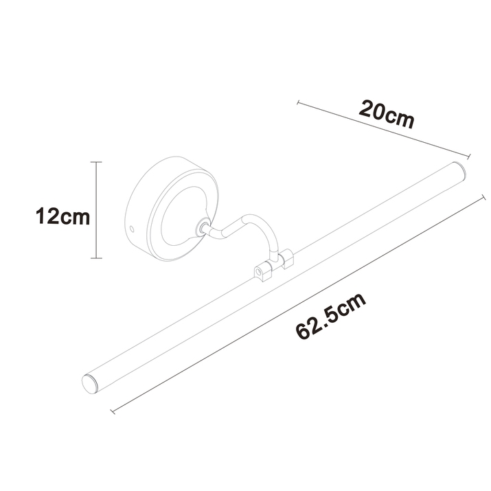 Подсветка для зеркал Arte Lamp Sol A7912AP-1BK