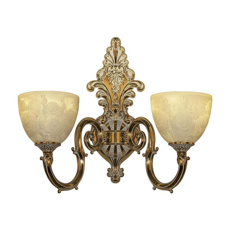 Бра Bohemia Ivele Crystal Verona 7203B15/2/210 GW P1 U Rose