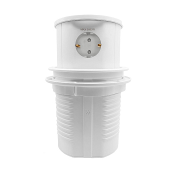 Блок розеток (3 секции полуавтоматический 1 USB + 1 type-C беспроводная зарядка) Mebax 00-00002872