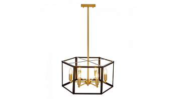 Подвесная люстра Lumina Deco Lorton LDP 1142-6 BK+MD