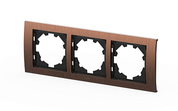 Рамка трехместная ELBI Zena Platin 500-073200-227