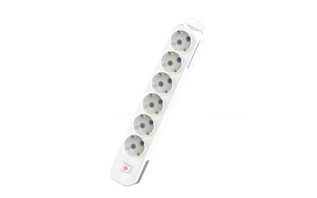 Колодка с/з 6вх с защитными шторками с включателем ELBI Myra 527-010200-602