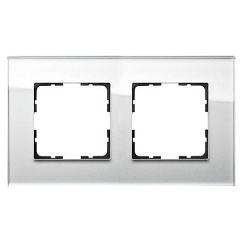 Рамка Jasmart G-Glass 2-постовая G1002GW