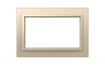 Рамка для двухместной розетки с заземлением ELBI Zena 608-012500-907