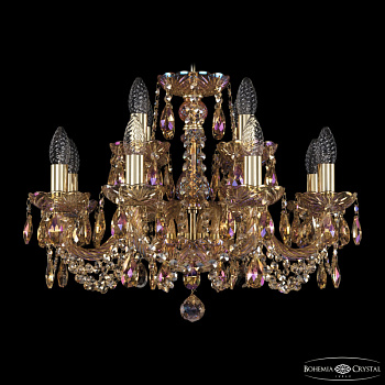 Подвесная люстра Bohemia Ivele Crystal 1402/8+4/195 G M777